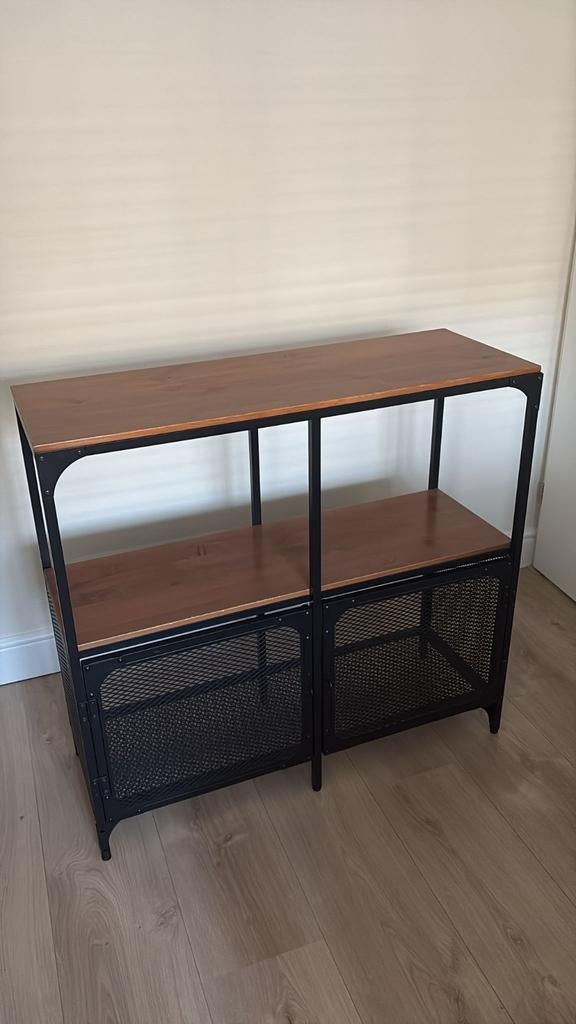 Ikea Fjallbo tv-meubel,hoge en lage stellingkast, wandplank, Huis en Inrichting, Kasten | Overige, Zo goed als nieuw, Ophalen