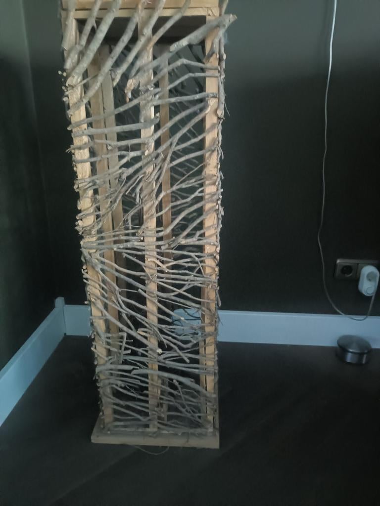 Decoratieve houten zuil van 100x30 cm, Ophalen of Verzenden