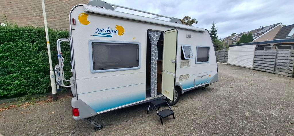 Eifelland 460 TU Sunshine, Caravans en Kamperen, Caravans, 70 kg, Kachel, Rondzit, Omvormbare zithoek