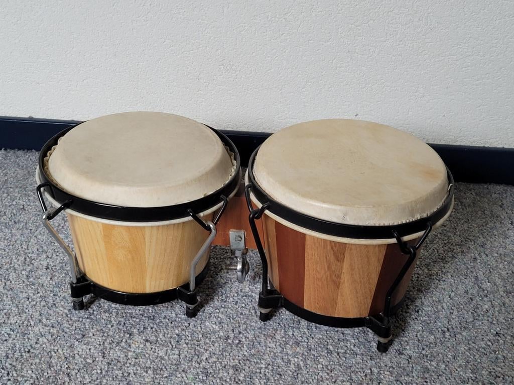 Bongo set - Gebruikt, maar kan nog ronde mee, Muziek en Instrumenten, Ophalen of Verzenden, Gebruikt, Trommel
