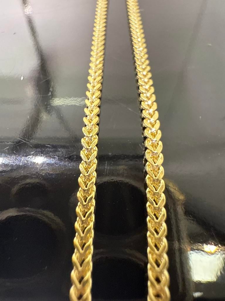 Prachtige 14 karaats gouden vossenstaart ketting, Ophalen of Verzenden, Nieuw, Goud