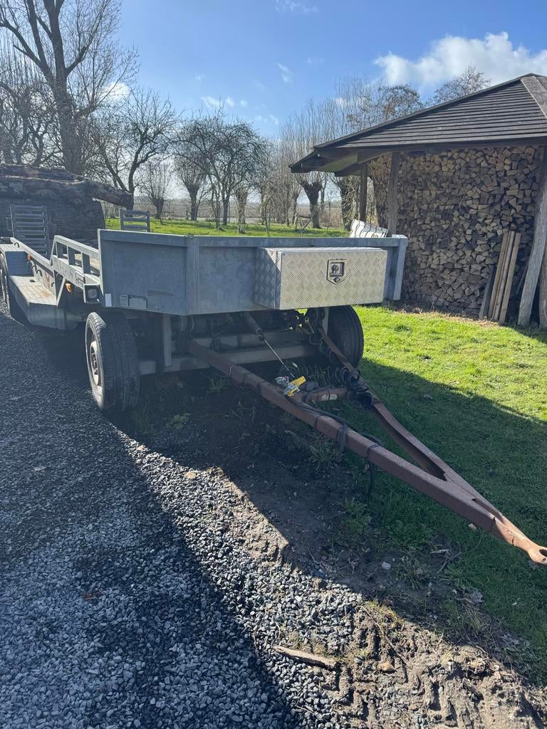 Veldhuizen dieplader, Auto diversen, Aanhangers en Bagagewagens, Ophalen, Zo goed als nieuw