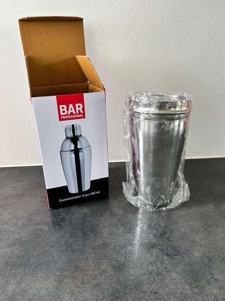 Cocktailshaker 500ml van BAR Professional, Ophalen, Overige typen, Metaal, Overige merken