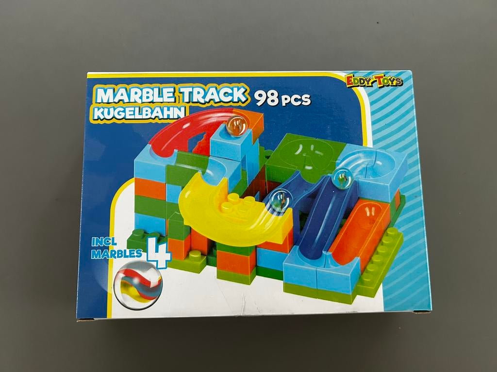 Knikkerbaan 98-delig Eddy Toys, Ophalen of Verzenden, Zo goed als nieuw