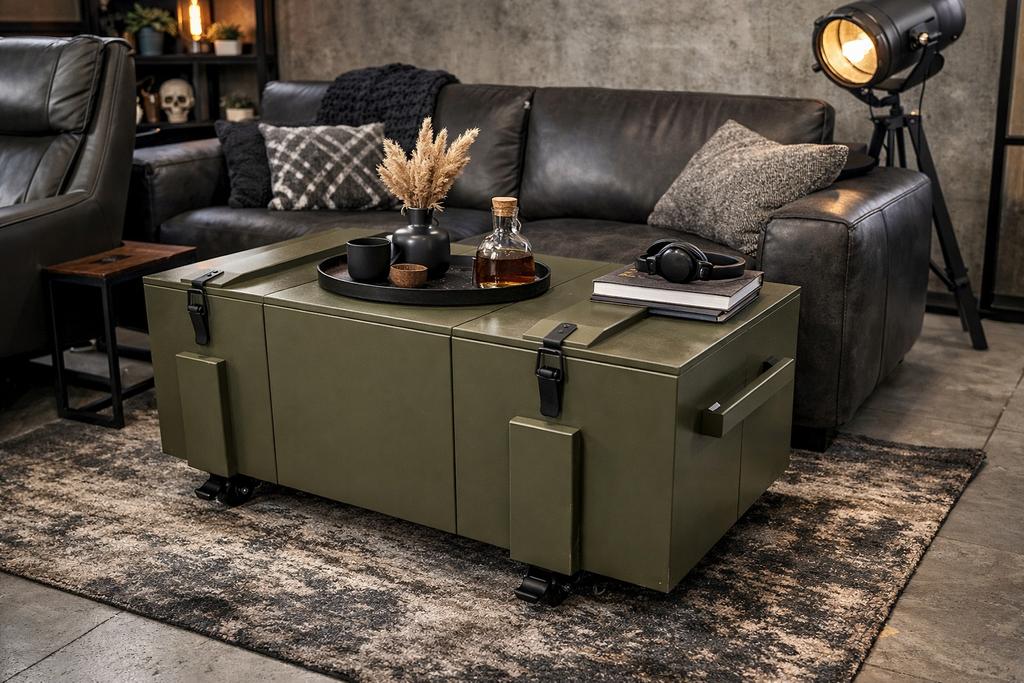 Woood bobby opbergkist groen, Huis en Inrichting, Woonaccessoires | Kisten, Ophalen, Rj, Nieuw, Minder dan 50 cm