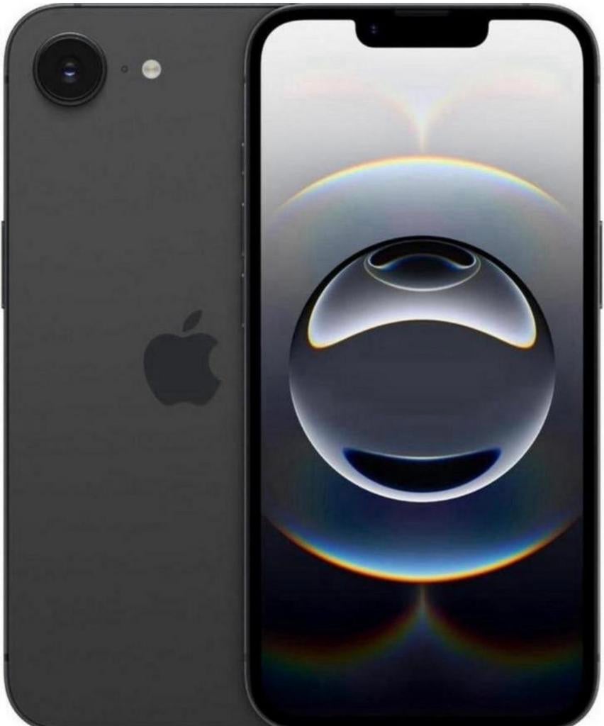 iPhone 16e 128 gb 2 kleuren factuur + Garantie, Apple, Zwart, Nieuw, Ophalen of Verzenden