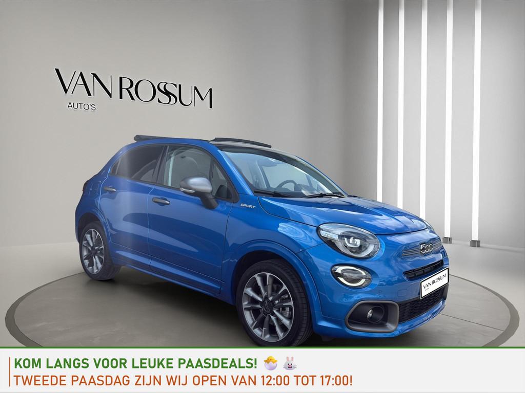 Fiat 500 X 1.5 Hybrid | Cabrio | 5Drs| Automaat| Leder | Nav, Gebruikt, Euro 6, 4 cilinders, Blauw
