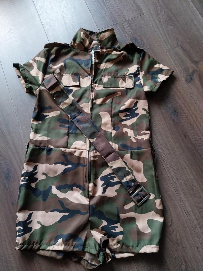 Legerpakje van Carnavalsland, mt XS, Kleding | Dames, Ophalen of Verzenden, Zo goed als nieuw, Maat 34 (XS) of kleiner, Carnaval