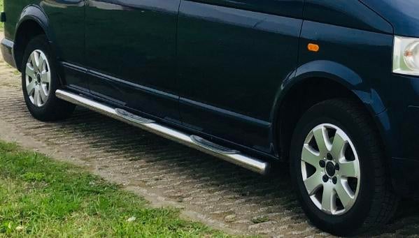 RVS Sidebars 70mm met Steps voor VW Transporter T5, T6, T6.1, Auto-onderdelen, Sidebars, Ophalen, Nieuw
