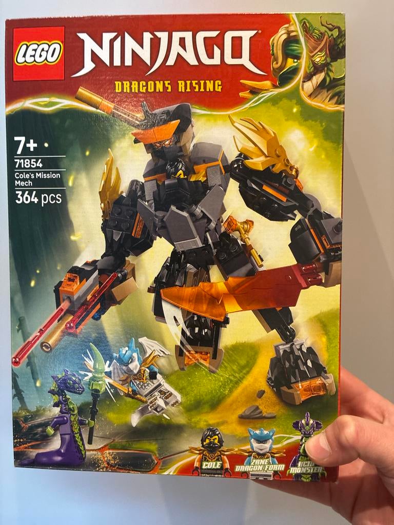 Lego Ninjago 71854 Cole's Mission Mech, Kinderen en Baby's, Speelgoed | Duplo en Lego, Ophalen, Zo goed als nieuw, Complete set