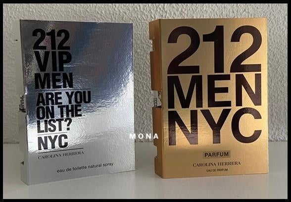 212 Men parfum samples proefjes testers monsters, Verzenden, Nieuw