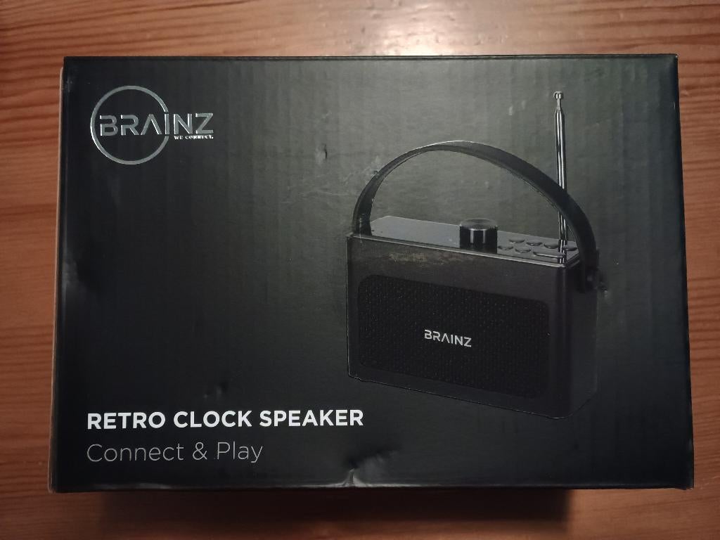 Bluetooth Retro clock speaker, Ophalen of Verzenden, Nieuw, Radio