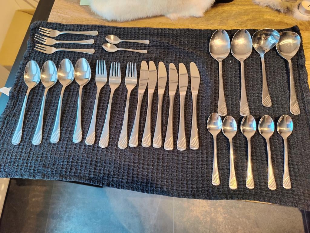 Vintage Amefa Bestekset - 27 Delig, Ophalen of Verzenden