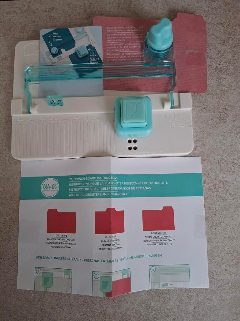 We R Memory Keepers tab punch board,  nieuw, Ophalen of Verzenden, Nieuw