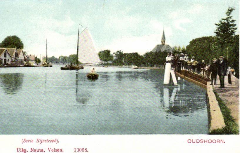 Oudshoorn. [serie Rijnstreek]. - volk boot - ongelopen, Ophalen of Verzenden, Voor 1920, Ongelopen, Noord-Holland