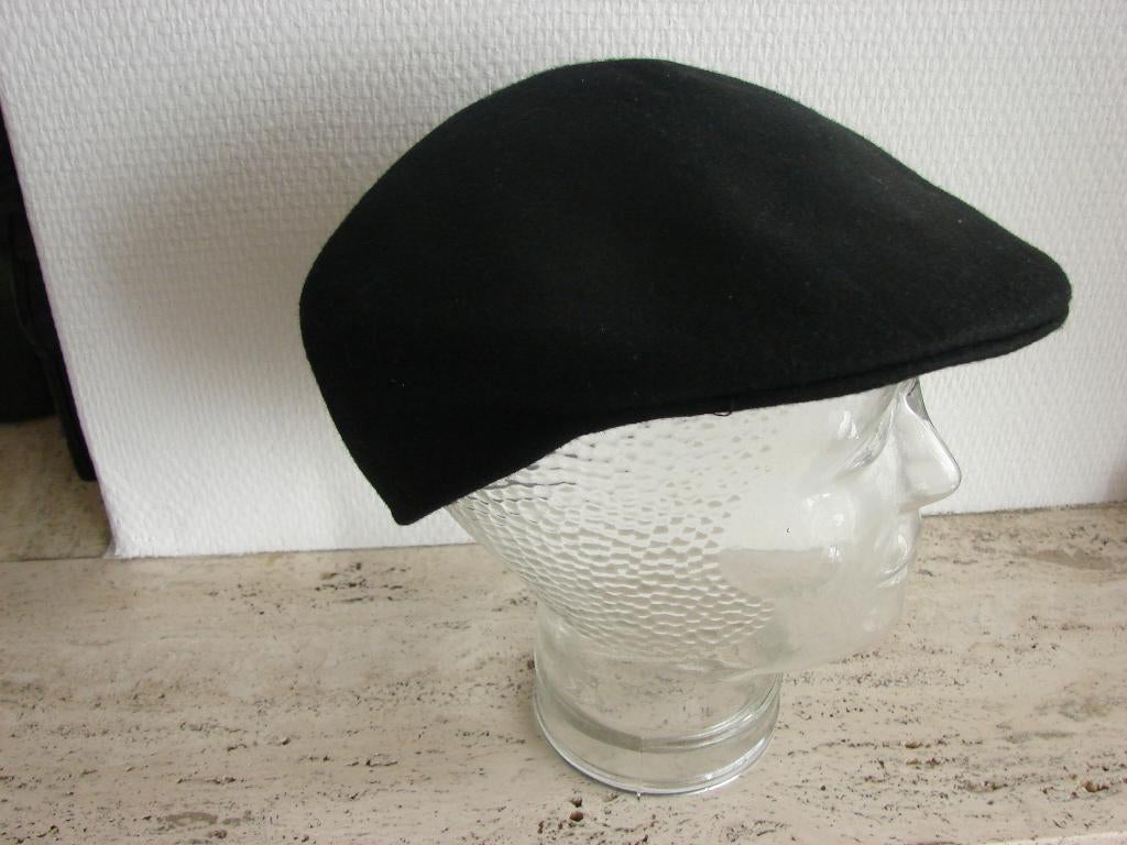 Nieuwe Alveare 100% wollen zwarte cap, pet., Nieuw, Ophalen of Verzenden, Pet, 58 of 59 cm (L, 7¼ of ⅜ inch)