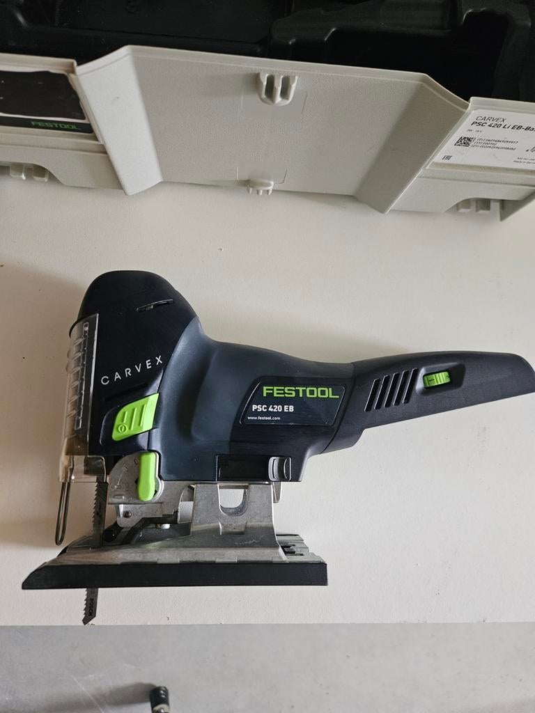 Festool PSC 420 Li EB basic decoupeerzaag, Ophalen