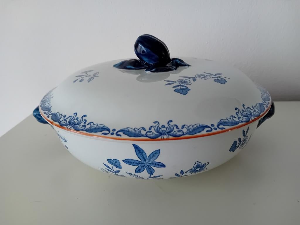 Ronde dekschaal met deksel Rorstrand Ostindia East Indies, Overige typen, Ophalen of Verzenden, Zo goed als nieuw, Overige stijlen