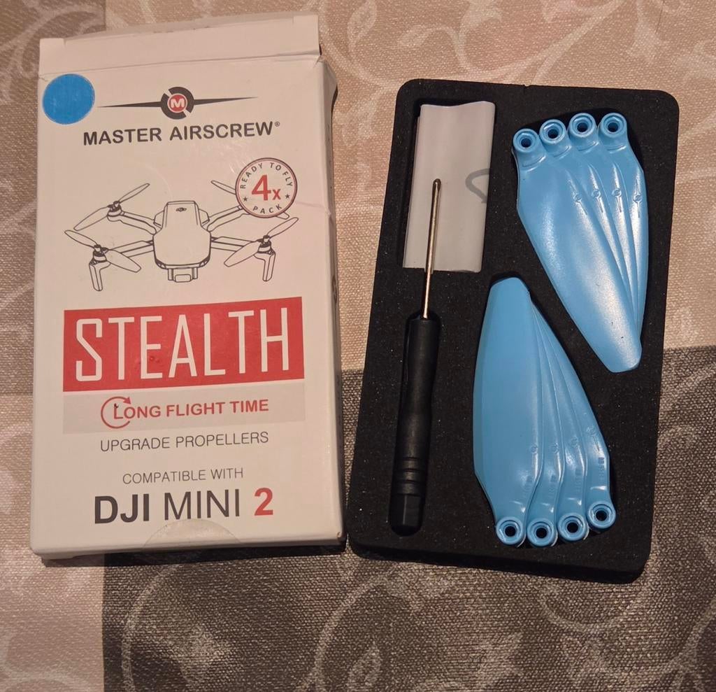 Master Airscrew Stealth Upgrade Propellers DJI Mini 2, Cameradrone, Nieuw, DJI, 1 tot 5 kilometer