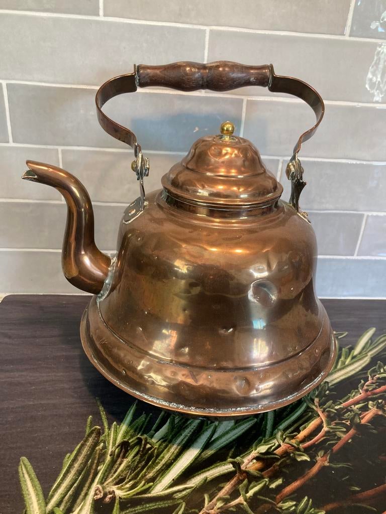 Antieke koperen zakketel (070426h), Ophalen of Verzenden, Koper