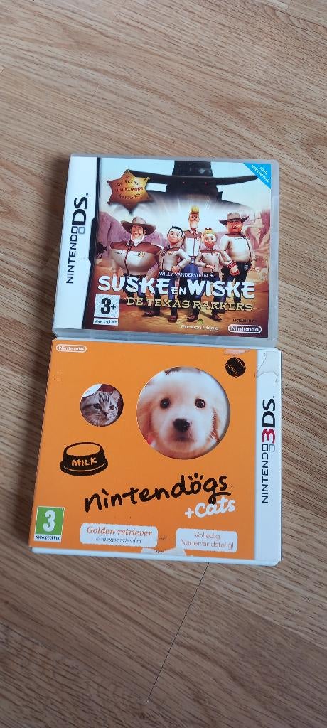 Nintendogs & Cat 3DS, Suske & Wiske 2DS videogames, 1 speler, Zo goed als nieuw, Vanaf 12 jaar, Ophalen