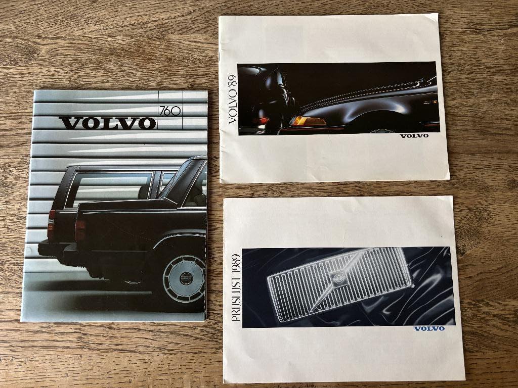 Originele Volvo 760 Luxe Brochure 1983 Overzichtsfiche 1989), Volvo, Volvo, Ophalen, Gelezen