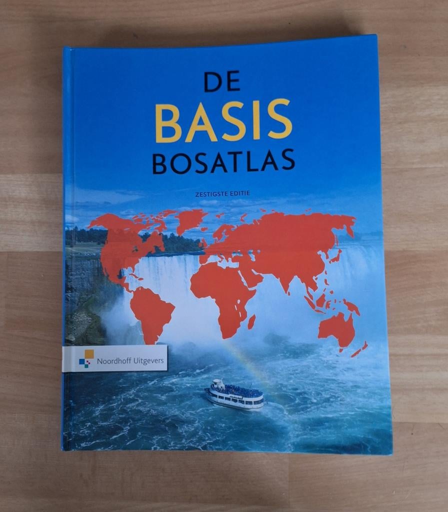 De Basis Bosatlas - 60e Editie, Boeken, Bosatlas, Noordhoff, 2000 tot heden, Ophalen of Verzenden