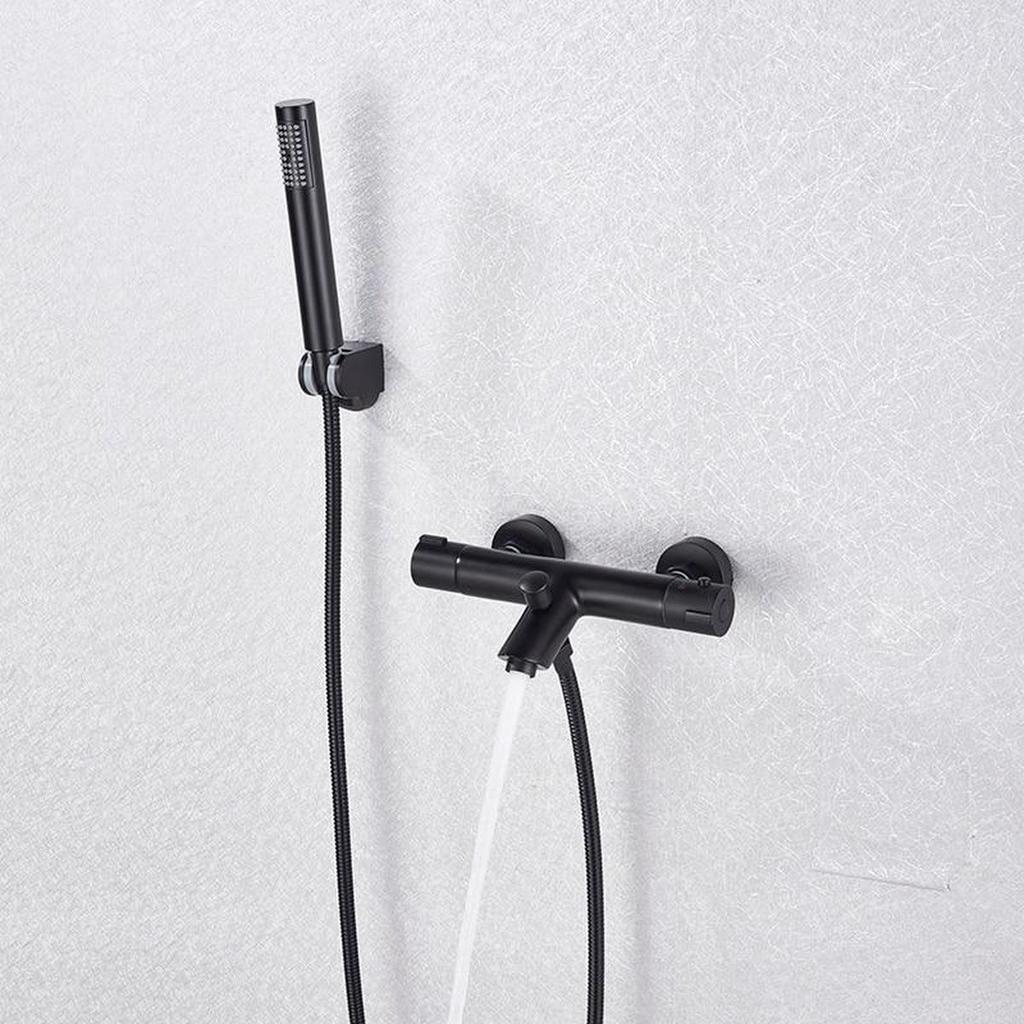 NIEUW! Badkraan met handdouche mat zwart, Ophalen of Verzenden, Nieuw, Bad