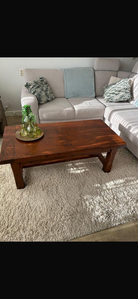 Salontafel + bijzettafel, 100 tot 150 cm, Zo goed als nieuw, Minder dan 50 cm, Rechthoekig