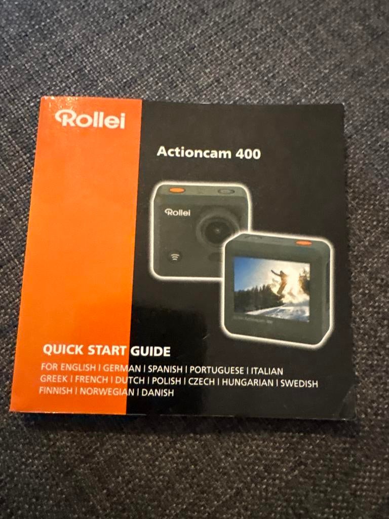 Action camera Rollei met toebehoren - Onderwater klaar!, Ophalen of Verzenden, Gebruikt, Rollei