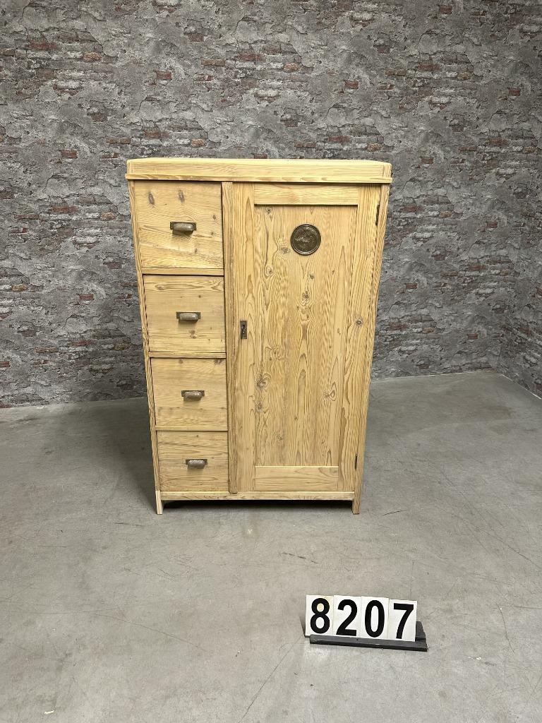 Antiek grenen broodkast | kast nr8207, Ophalen of Verzenden