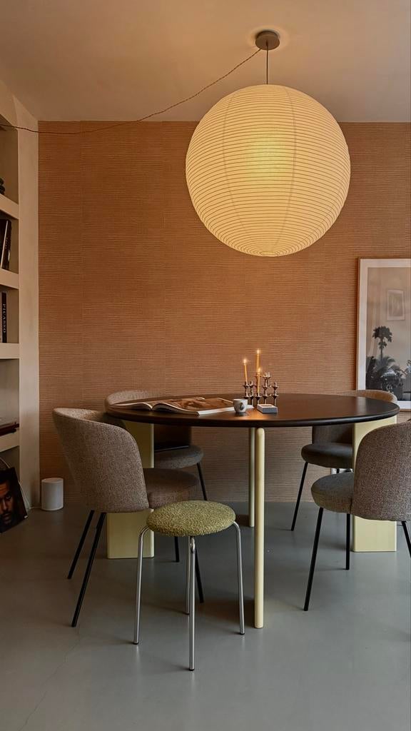 Ronde eettafel van Studio Henk - doorsnede 140 cm, Huis en Inrichting, Gebruikt, 100 tot 150 cm, Rond, Ophalen of Verzenden