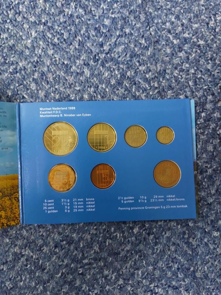 Proofset munten Nederland 1988, Ophalen of Verzenden, Koningin Beatrix