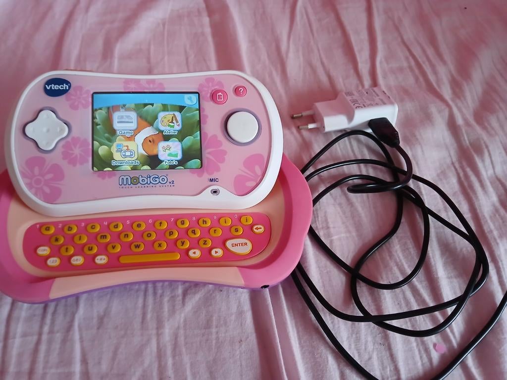 VTech MobiGo V2 - Leerzaam speelgoed met oplader, Ophalen of Verzenden, Gebruikt, Taal en Lezen, Met geluid