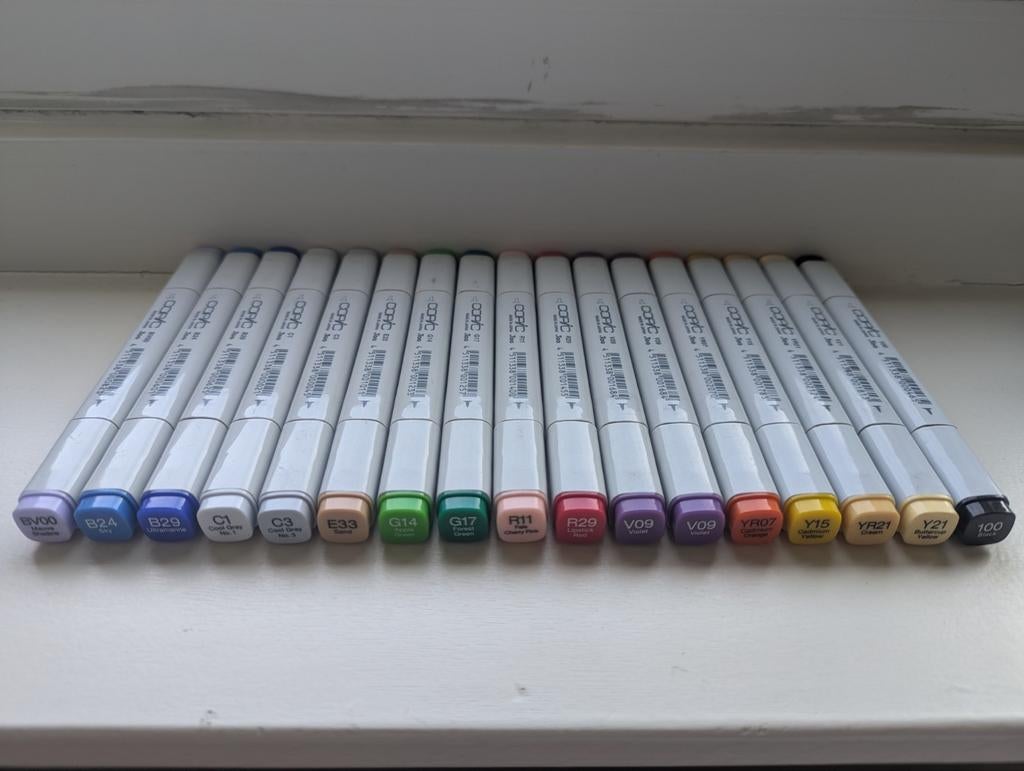 COPIC CLASSIC MARKERS, Hobby en Vrije tijd, Tekenen, Ophalen of Verzenden, Zo goed als nieuw, Potlood of Stift