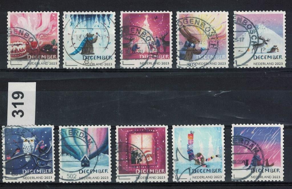 4150 - 4159 gestempeld (319) € 0,75, Verzenden, Na 1940, Gestempeld