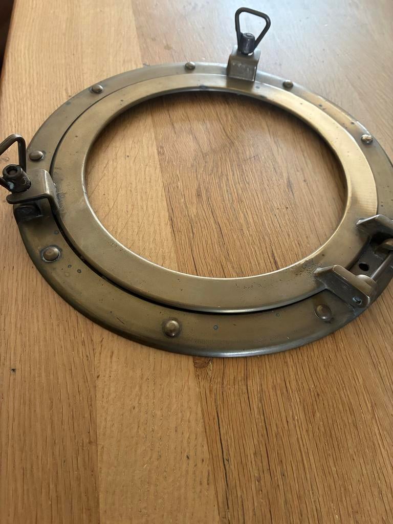 Antiek patrijspoort van brons, Ophalen of Verzenden, Brons