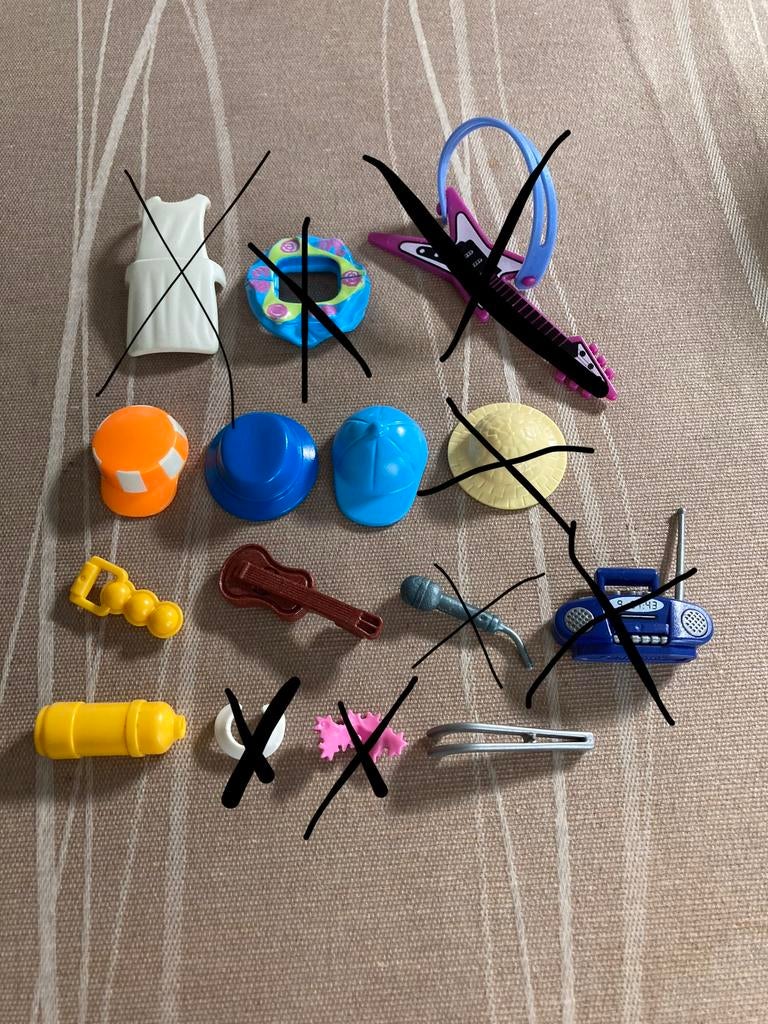 Playmobil hoedje, tang ed…, Ophalen of Verzenden, Zo goed als nieuw