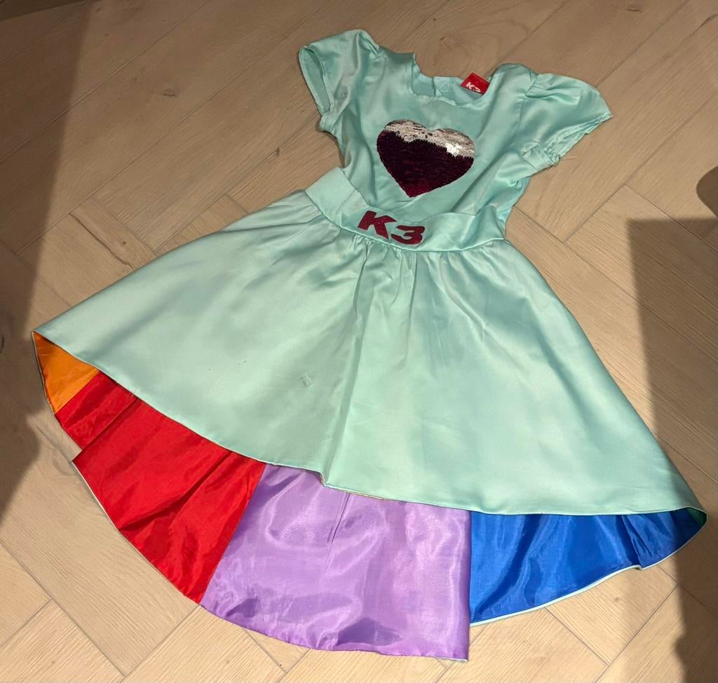 K3 verkleed/carnaval jurken, Ophalen, Zo goed als nieuw, 110 t/m 116, Meisje