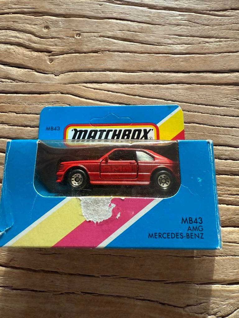 Matchbox Mercedes 500sec in OVP, Ophalen of Verzenden, Zo goed als nieuw, Auto