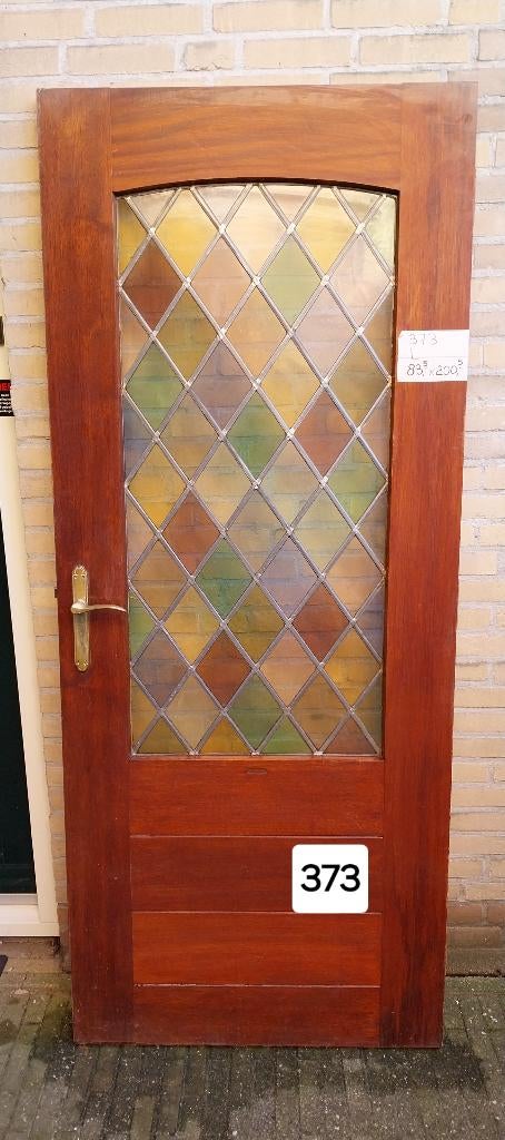 GLAS IN LOOD DEUREN diversen, Doe-het-zelf en Verbouw, Deuren en Horren, Ophalen, Gebruikt, Binnendeur, 200 tot 215 cm