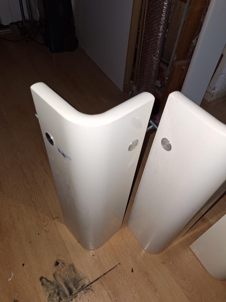 Auping Auronde 48 cm seniorhoogte, Gebruikt, Wit, Tweepersoons, Ophalen of Verzenden