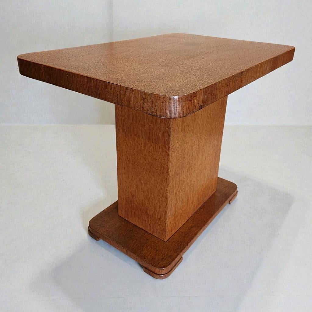 Art Deco bijzettafel / kolomtafel Haagse School stijl, Ophalen