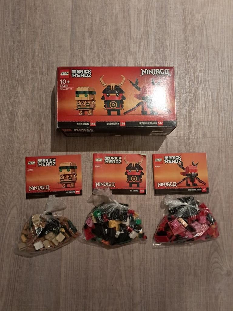 Lego Ninjago 10 Brickheadz 40490, Ophalen, Zo goed als nieuw, Complete set, Lego