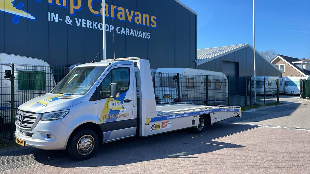 Mercedes-Benz Sprinter oprijwagen bj.2020 bomvol nieuwstaat!, Auto's, Bestelauto's, Stof, 190 pk, 2987 cc, Diesel