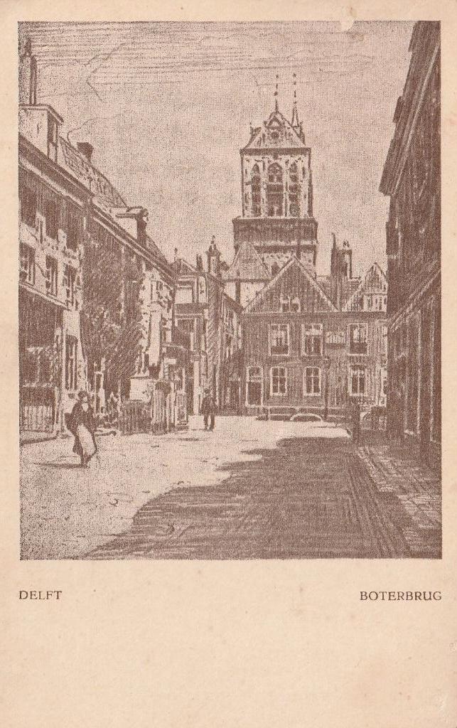 Delft, Ophalen of Verzenden, 1920 tot 1940, Gelopen, Zuid-Holland