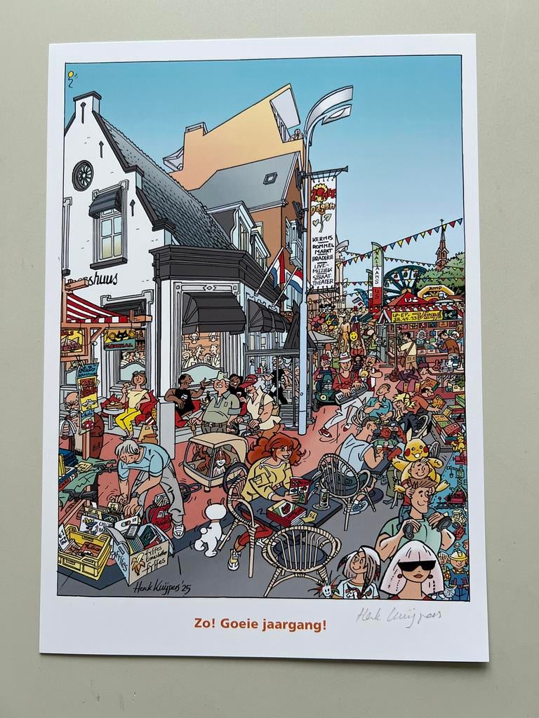 Franka Henk Kuijpers Prent - Zo! Goeie jaargang!, Eén stripboek, Ophalen of Verzenden, Nieuw