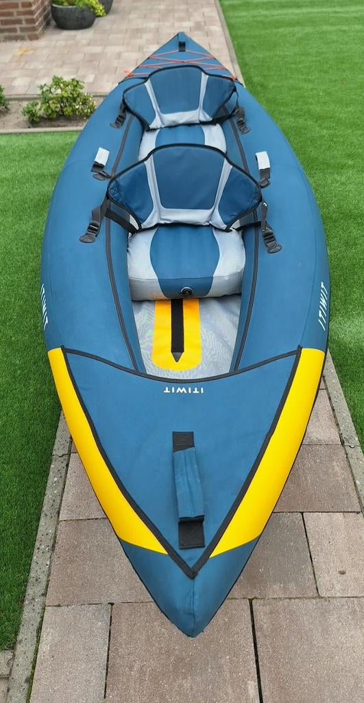 Itiwit kajak 1x gebruikt 2 personen, Watersport en Boten, Kano's, Zo goed als nieuw, Kajak, Opblaasbaar, Ophalen of Verzenden