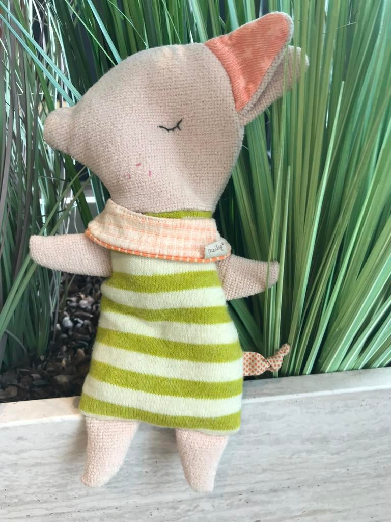 Maileg varken mrt gestreepte jurk, Verzenden, Overige typen