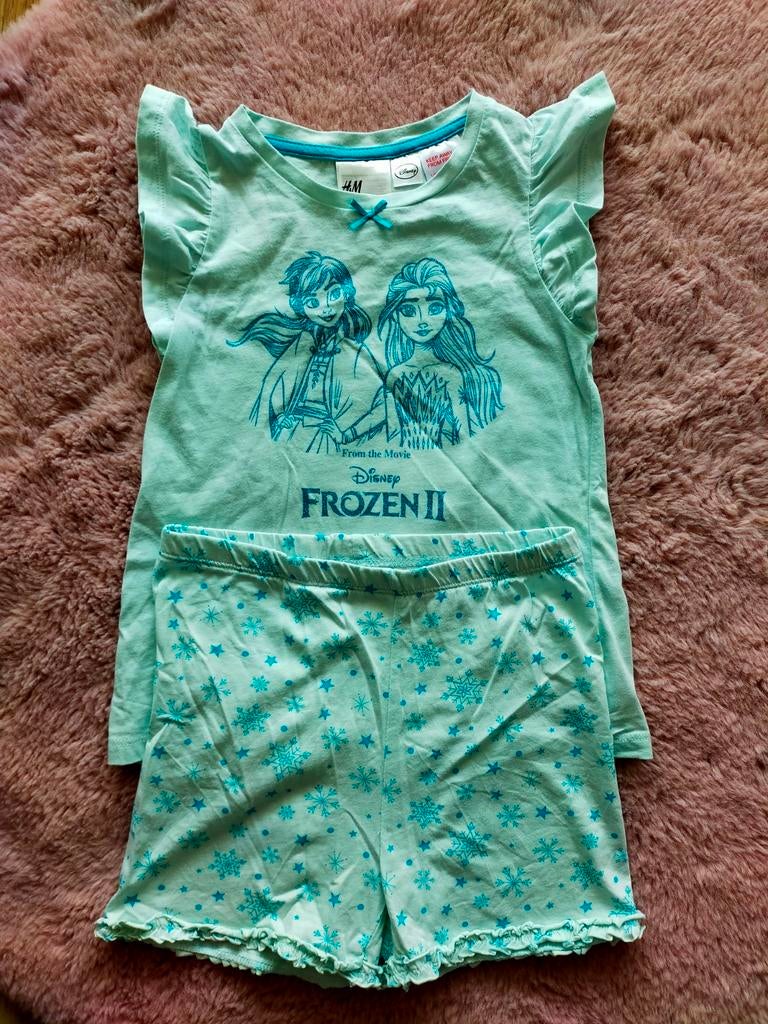 Nieuw! Lieve Frozen shortama / pyjama van H&M. Mt.122/128, Nacht- of Onderkleding, Meisje, H&M, Nieuw